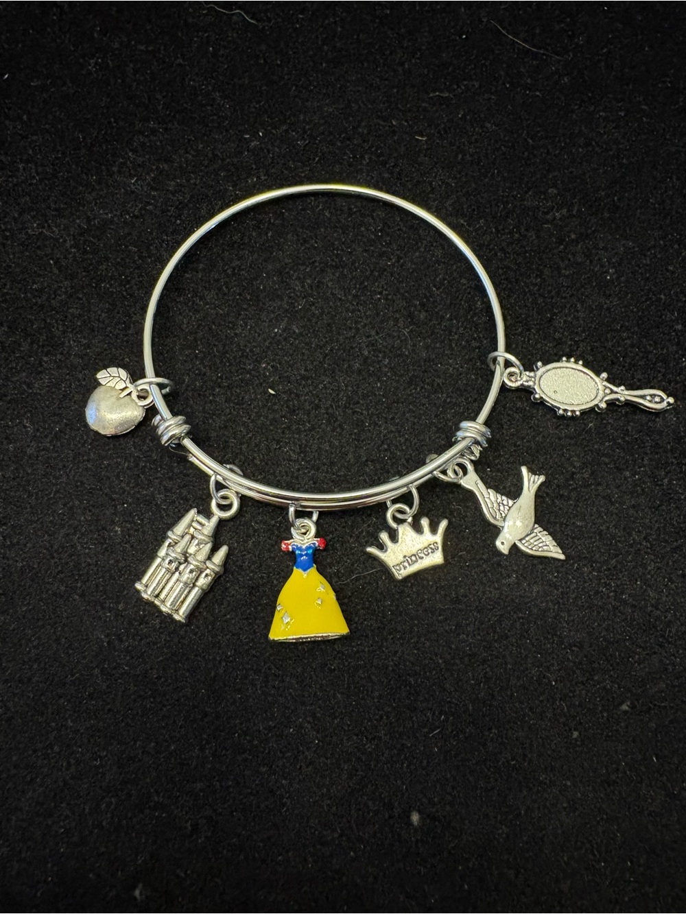 Girls Snow White inspired bangle Bracelet